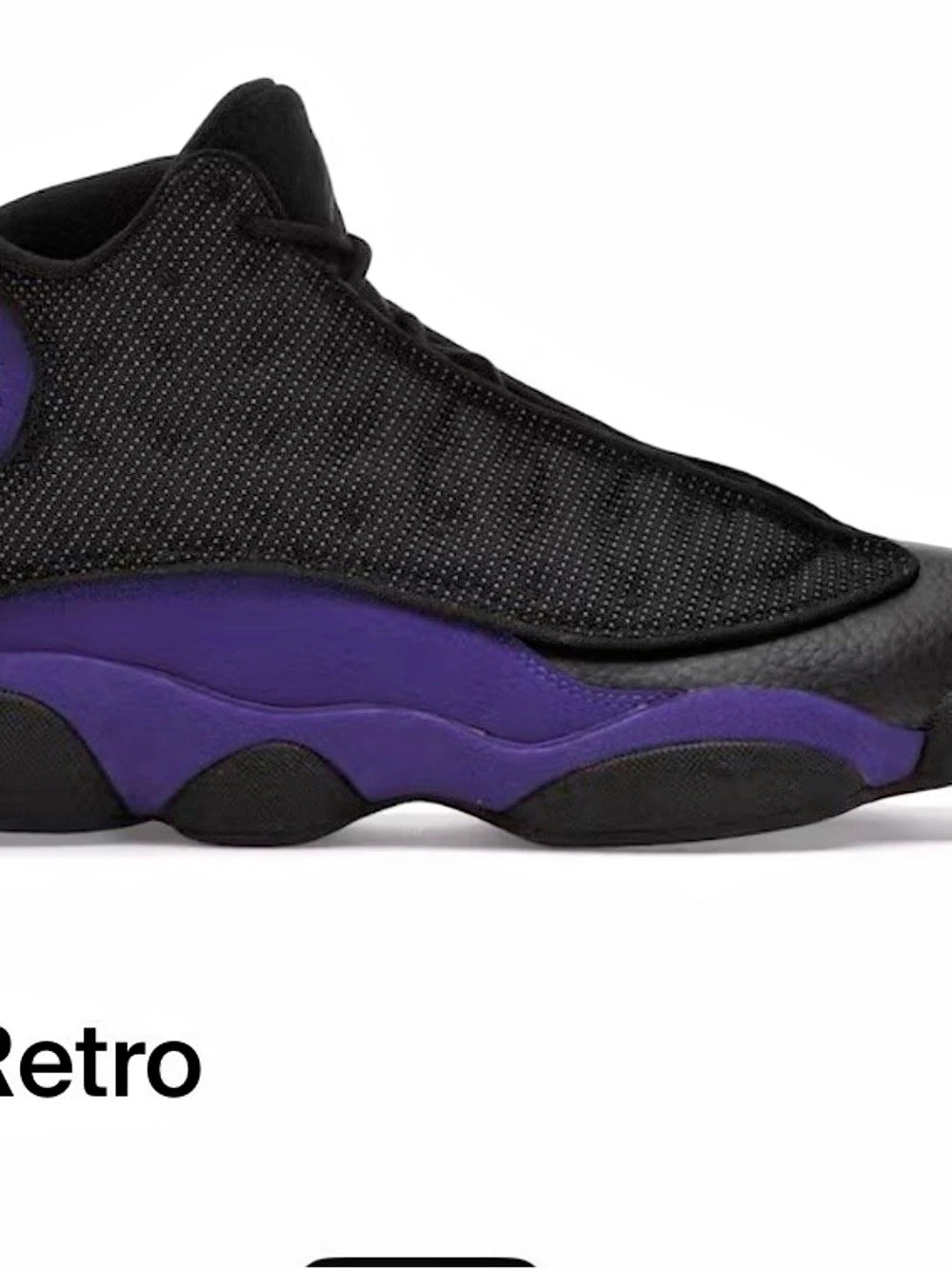Jordan Air Jordan 13 Retro 'Court Purple' Sneakers Black & Purple US 8m